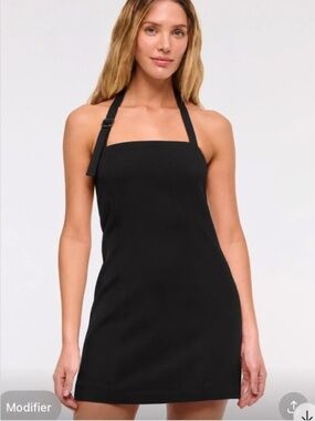 Abercrombie & Fitch Halter Tailored Mini Dress